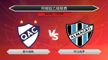 阿根廷乙级联赛 基尔梅斯 VS 阿马格罗