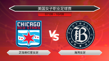 美国女子职业足球赛 芝加哥红星女足 VS 海湾女足