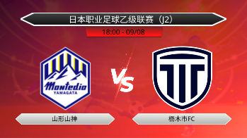 日本职业足球乙级联赛（J2） 山形山神 VS 枥木市FC