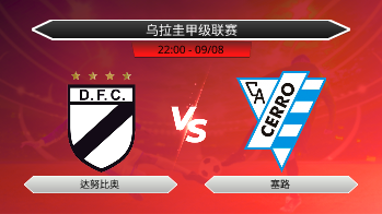 乌拉圭甲级联赛 达努比奥 VS 塞路