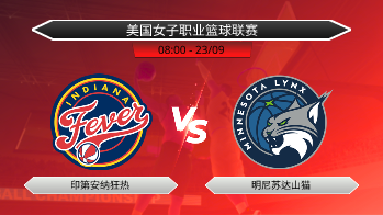 美国女子职业篮球联赛 - 印第安纳狂热 vs 明尼苏达山猫